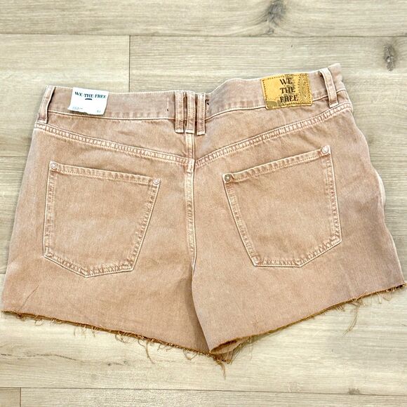 Free People 'We The Free' Ivy Mid Rise Denim Shorts - Women's 31 - nwt - Picture 4 of 8